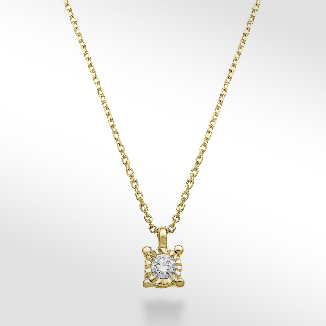 Varëse për Femra Rexha Gold Solitaire Pendant
