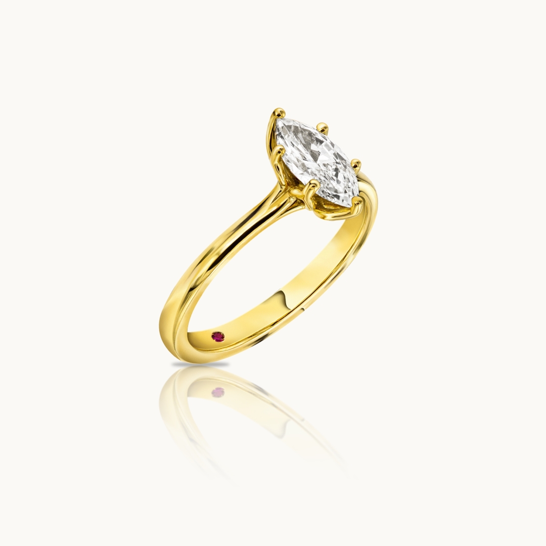 Marquise Diamond Engagement Ring