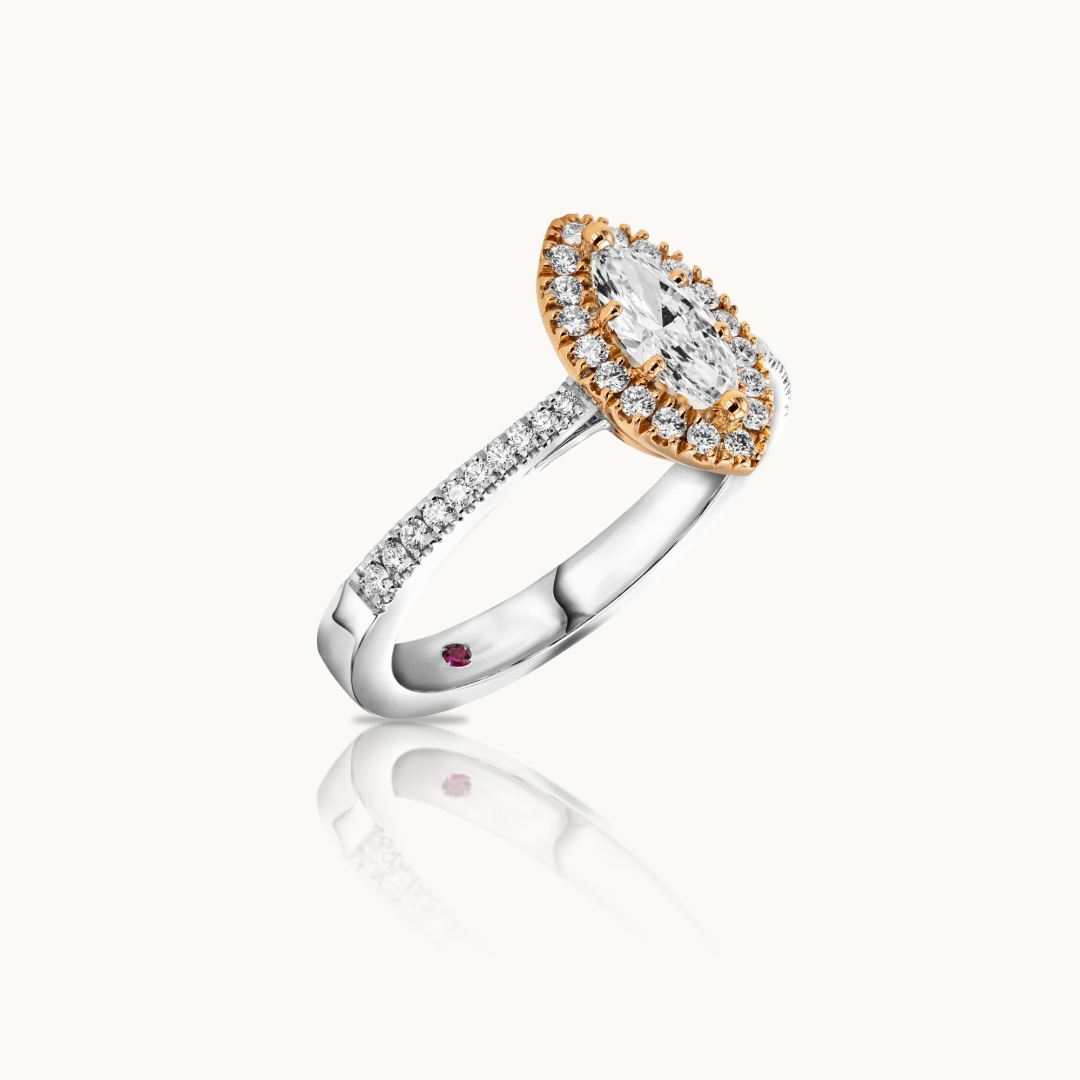 Marquise Diamond Engagement Ring