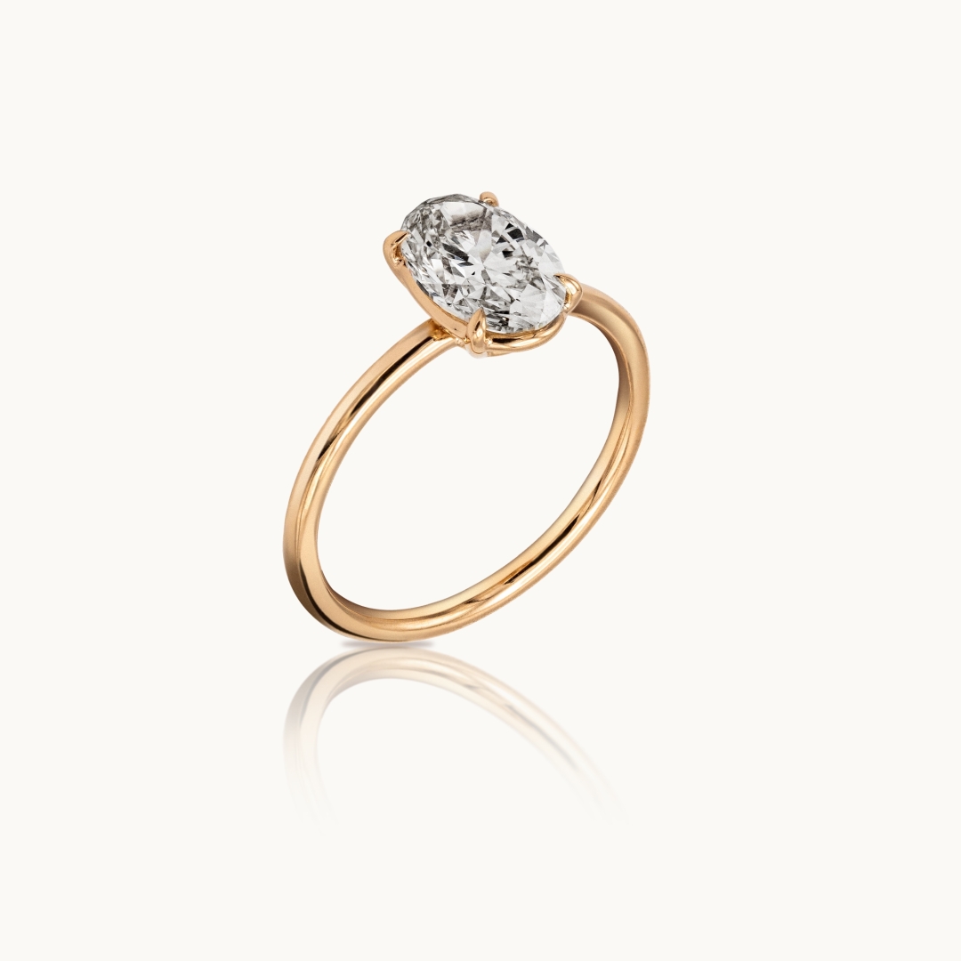 Oval Diamond Engagement Ring