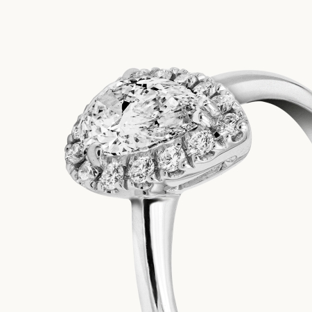 Rexha Gold Pear Cut Diamond Engagement Ring