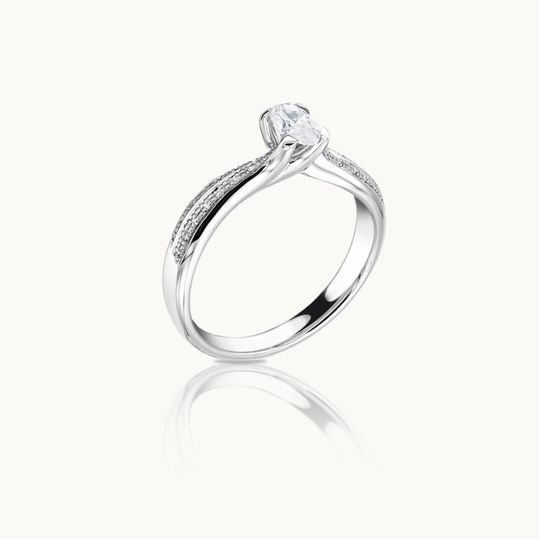 Rexha Gold Oval Cut Diamond Engagement Ring