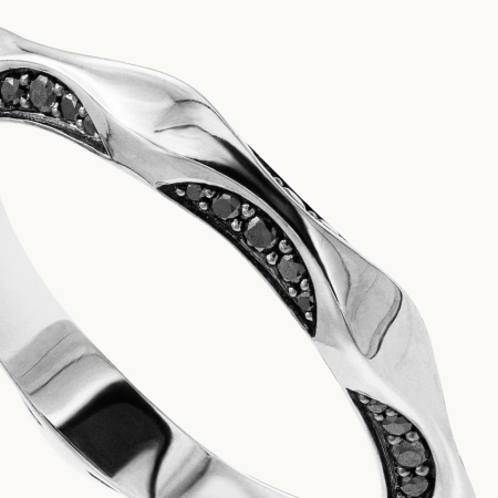 Men’s Rexha Gold Waveform Band 3 Ring