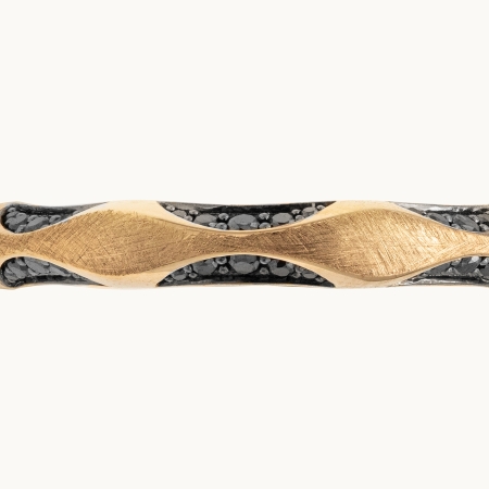 Rexha Gold Waveform Men’s Wedding Band