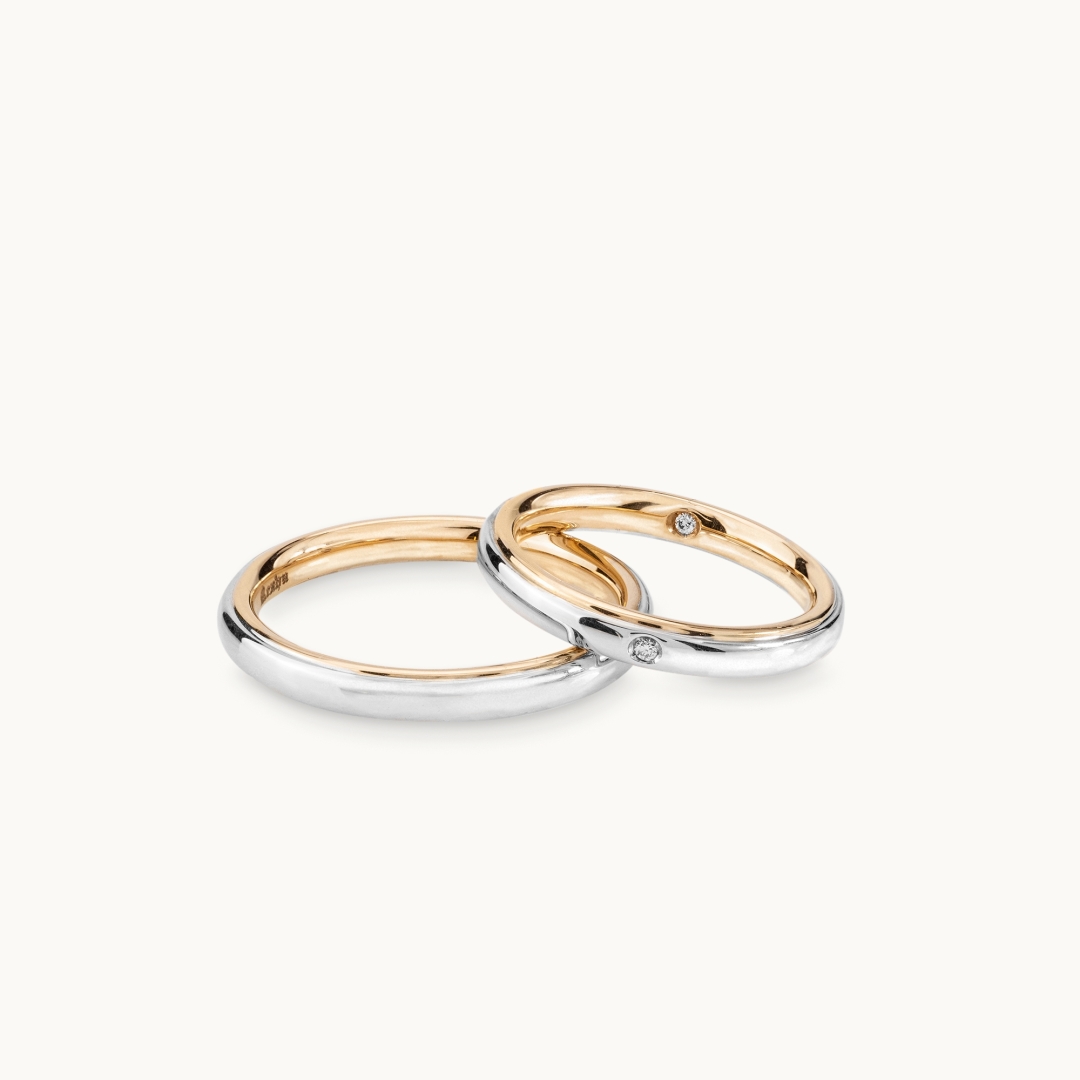 Pollelo Wedding Band Set