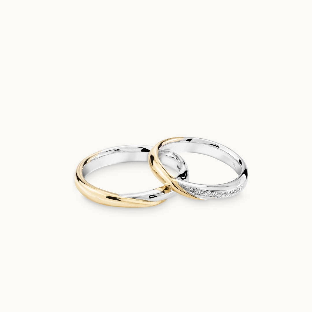 Pollelo Wedding Band Set