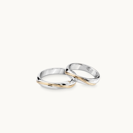 Pollelo Wedding Band Set
