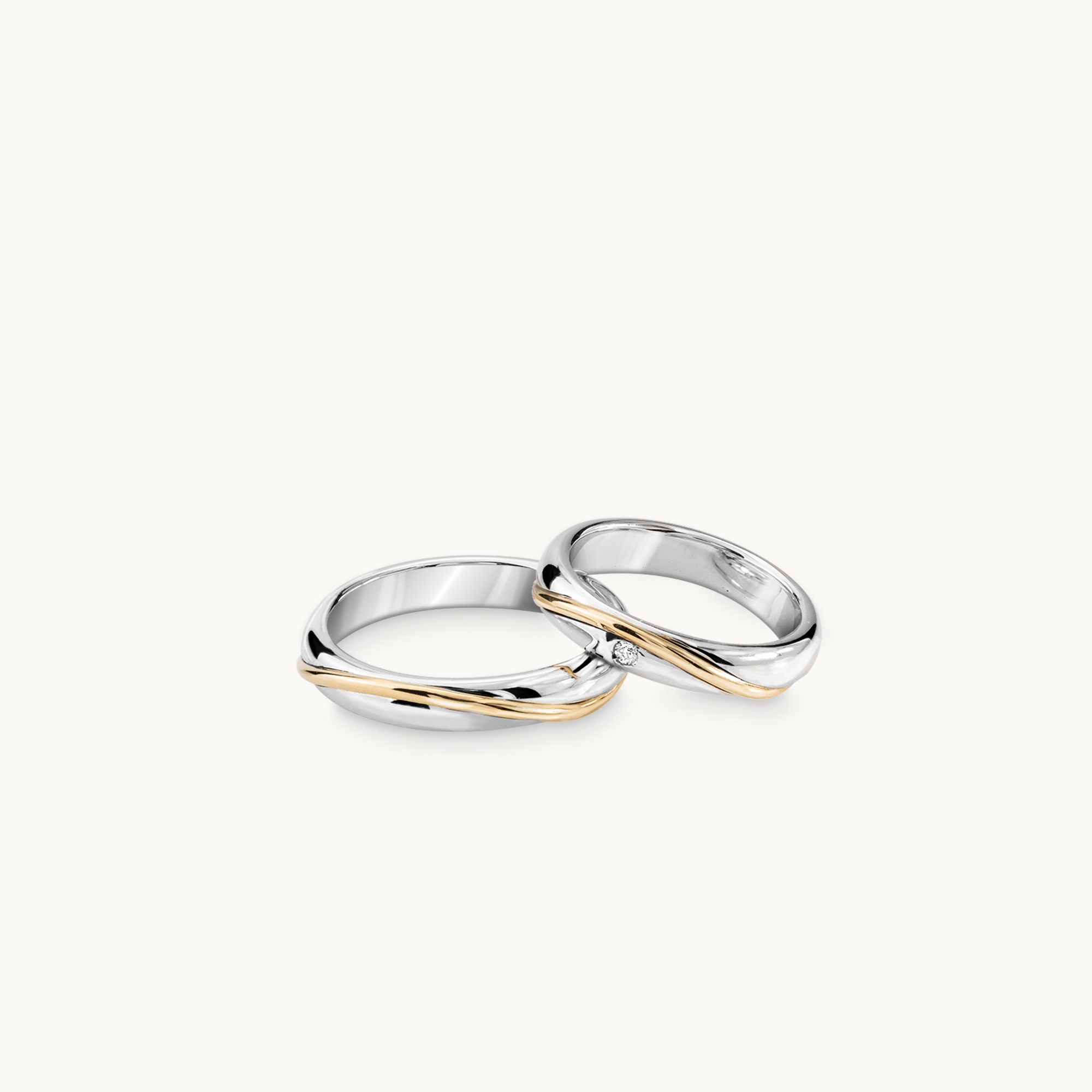 Pollelo Wedding Band Set