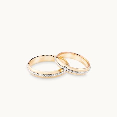 Pollelo Wedding Band Set