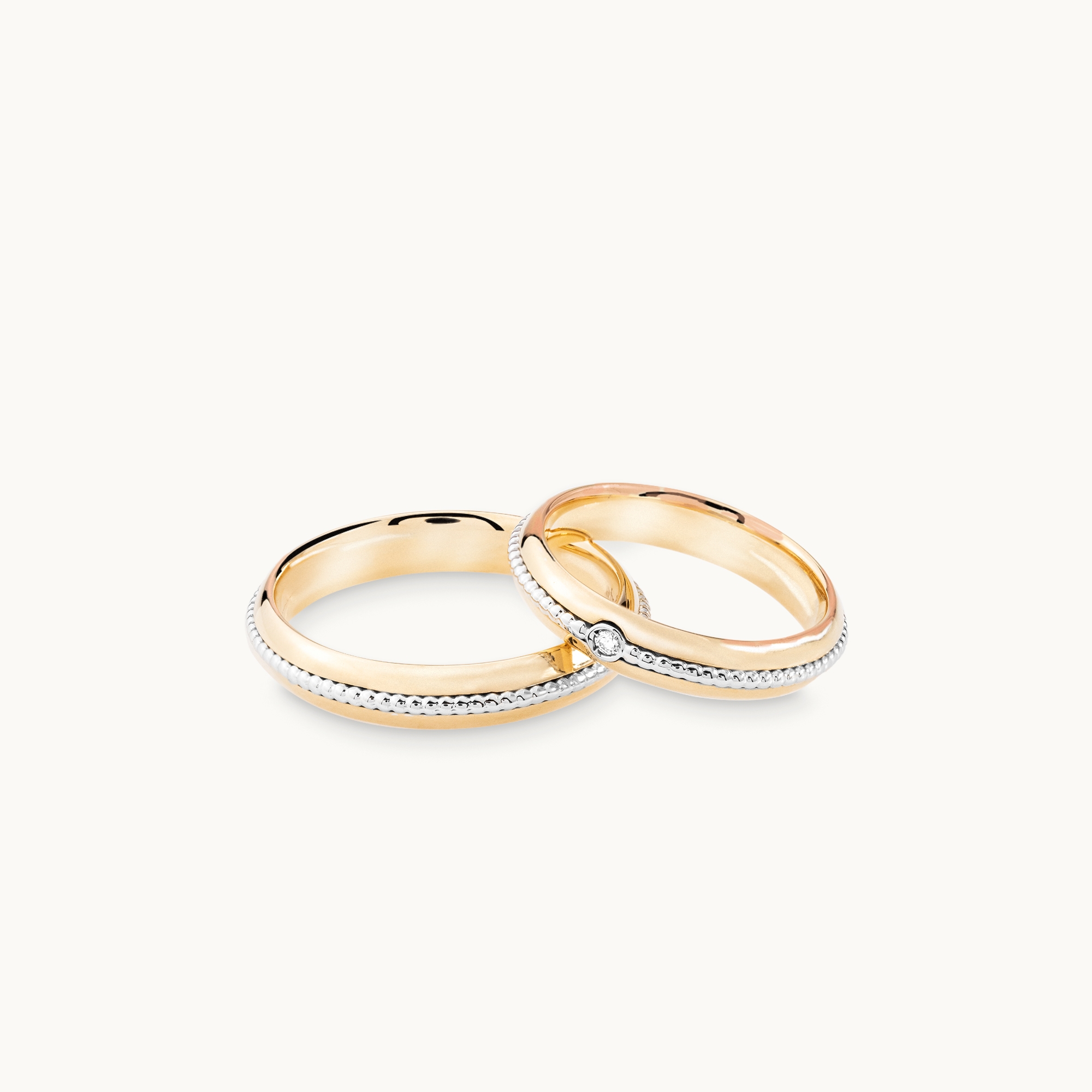 Pollelo Wedding Band Set