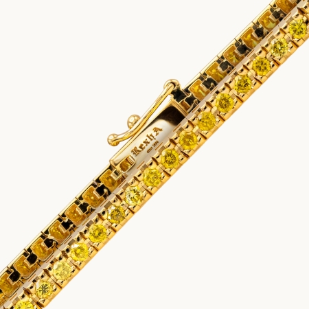 Women’s Tennis Bracelet Rexha Gold
