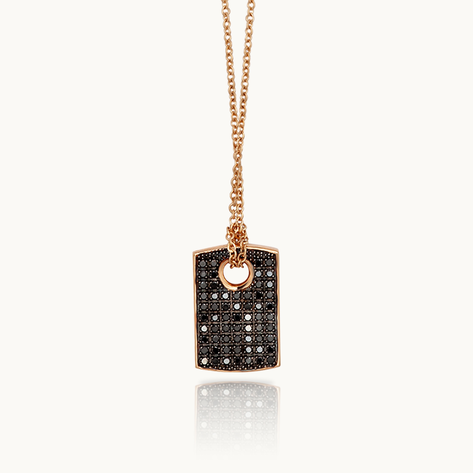 Men's Pendant Mano J Gold Targhetta
