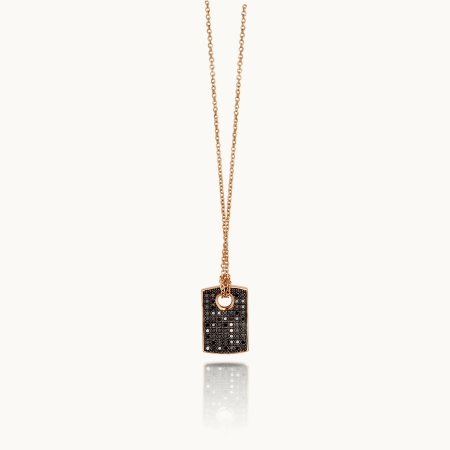 Men's Pendant Mano J Gold Targhetta