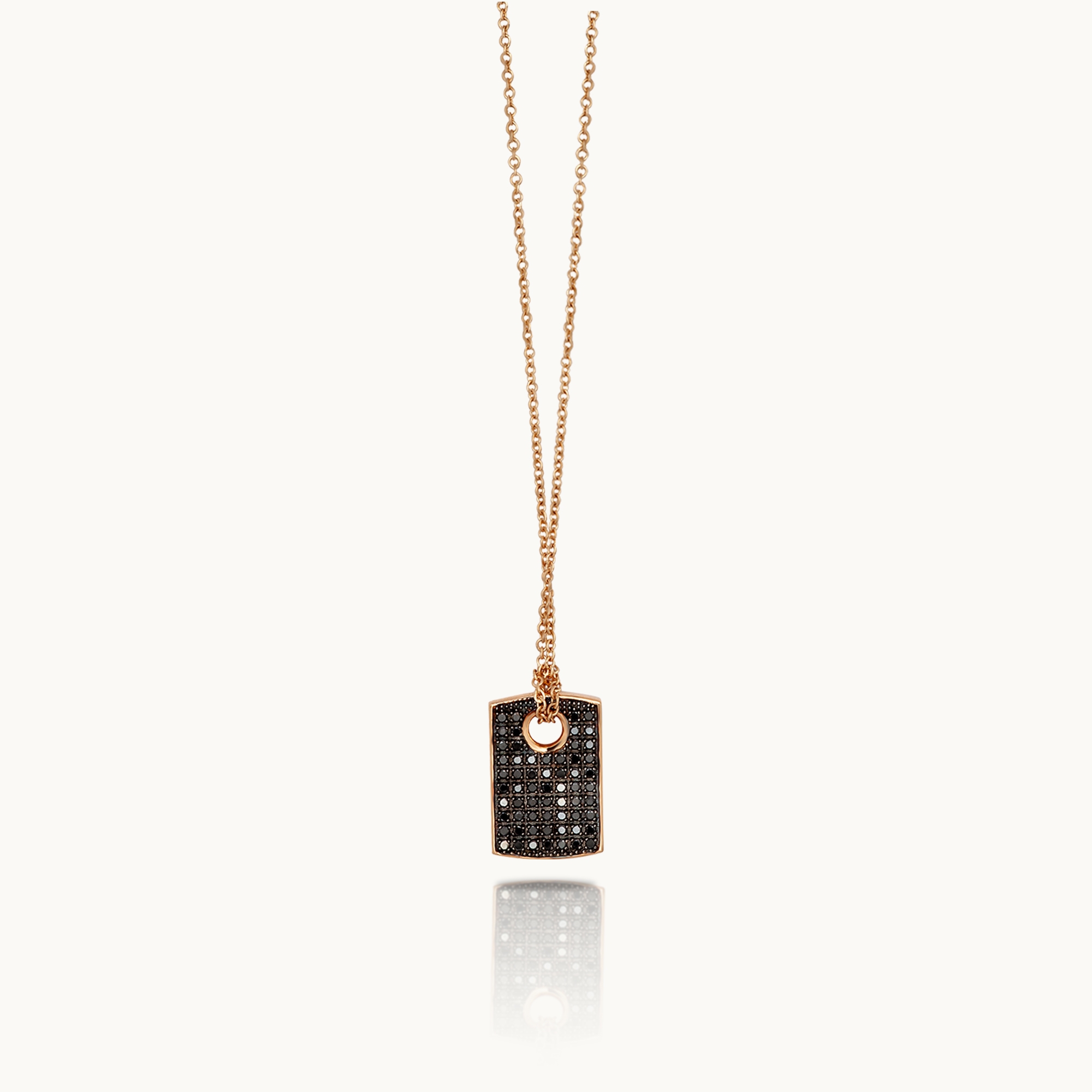 Men's Pendant Mano J Gold Targhetta