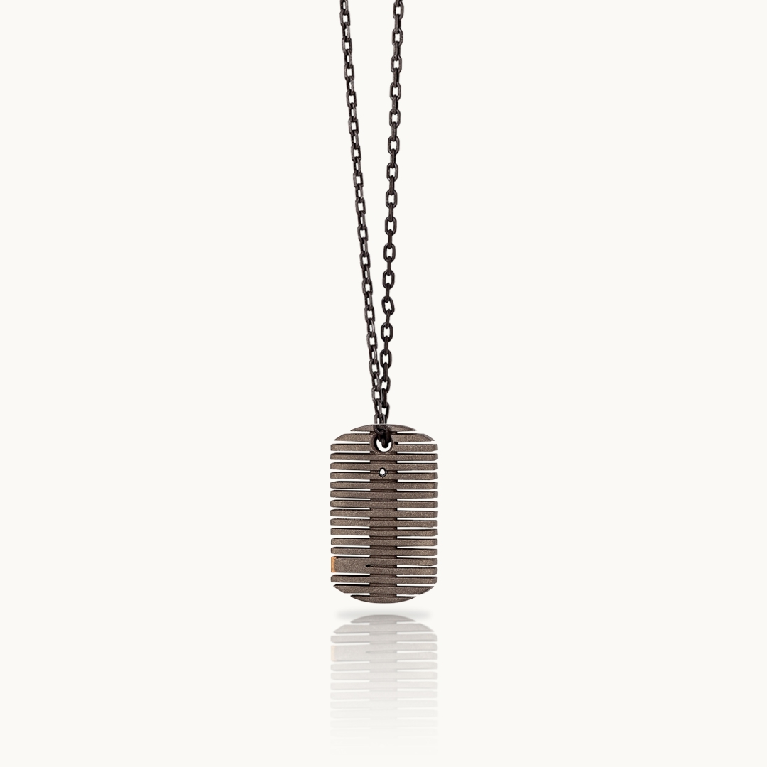 Men's Necklace Mano J Sinth Targhetta
