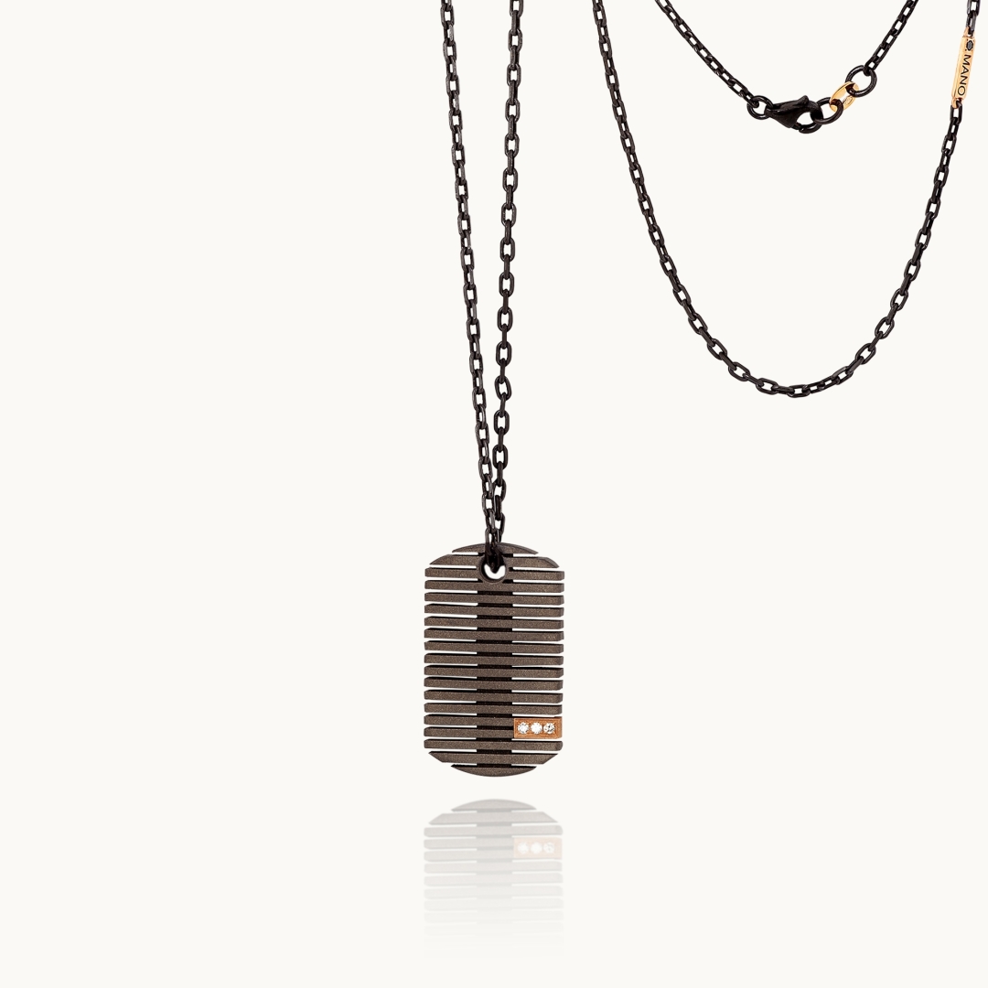 Men's Necklace Mano J Sinth Targhetta