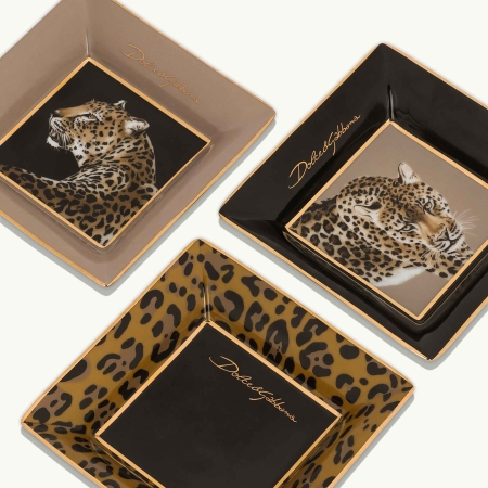 Dolce&Gabbana Leopardo Trinket Tray Set