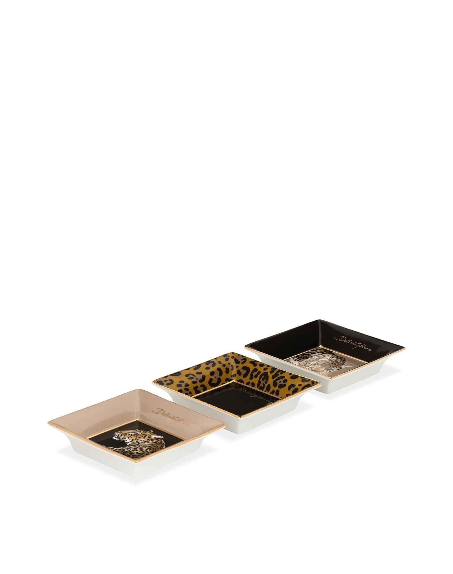 Dolce&Gabbana Leopardo Trinket Tray Set