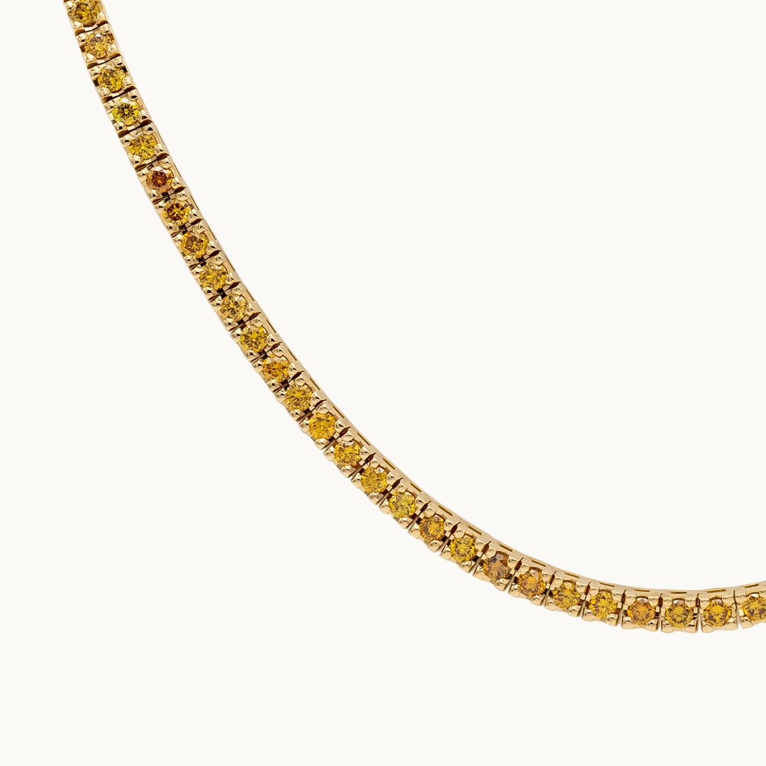 Women’s Tennis Necklace Rexha Gold